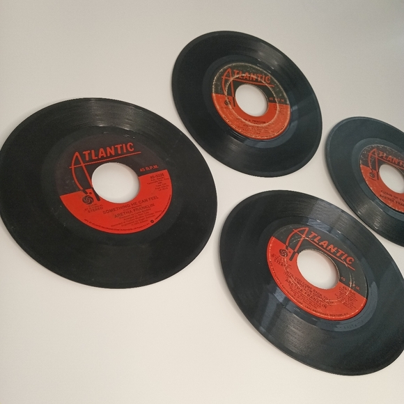 Vintage Aretha Franklin 45 Vinyl Atlantic Records Set - Picture 10 of 10